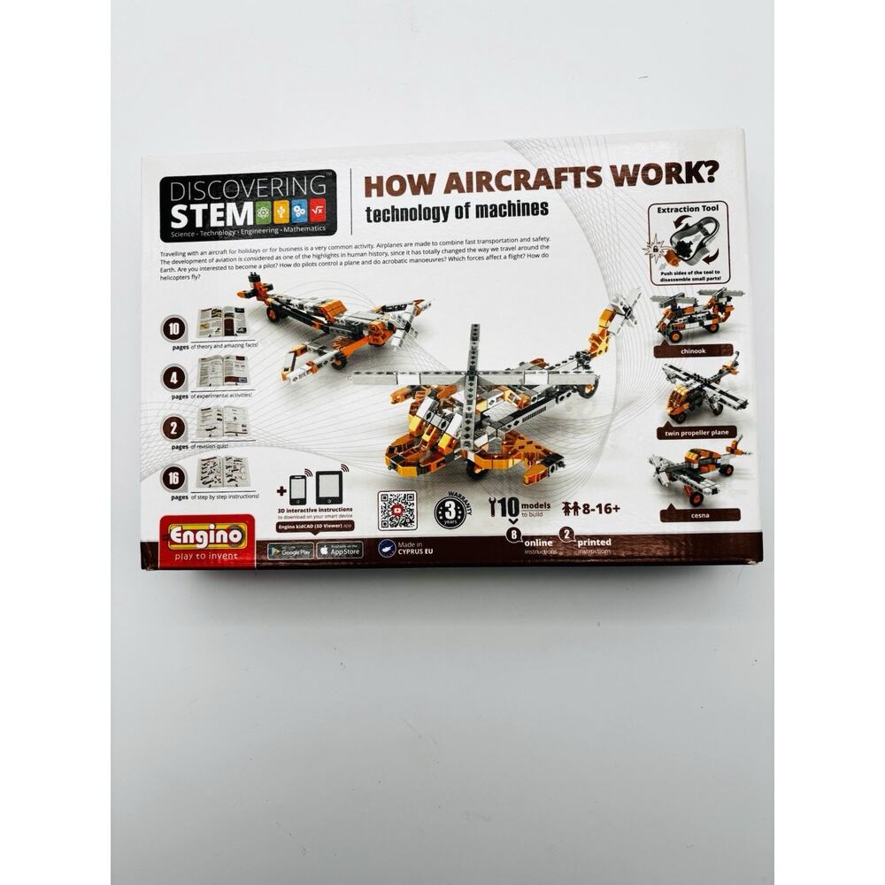 Engino Discovering STEM Technology of Machines: How Aircraft’s Work.